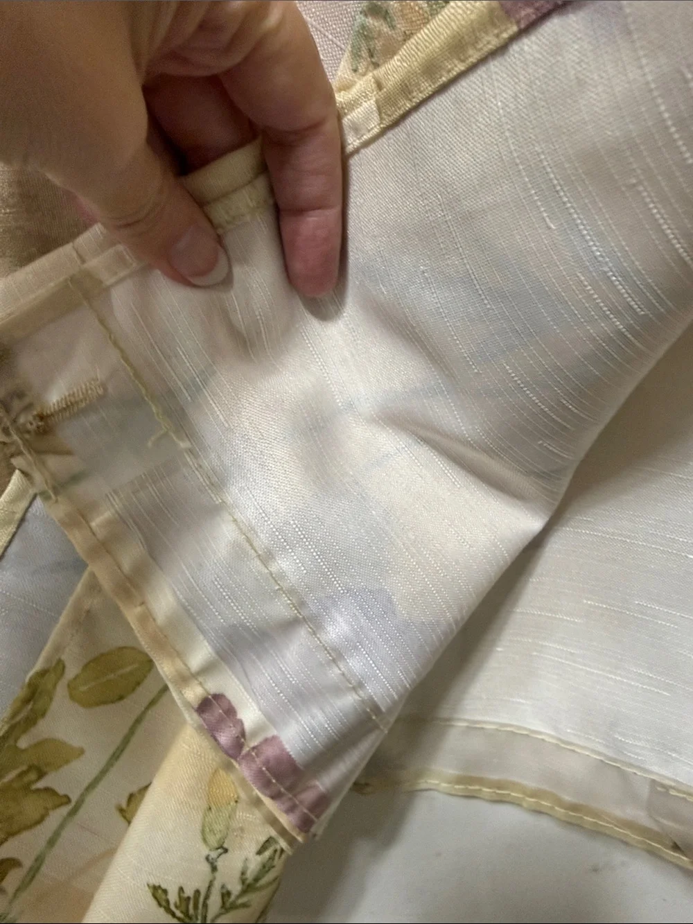Shower Curtain- creams and lavender